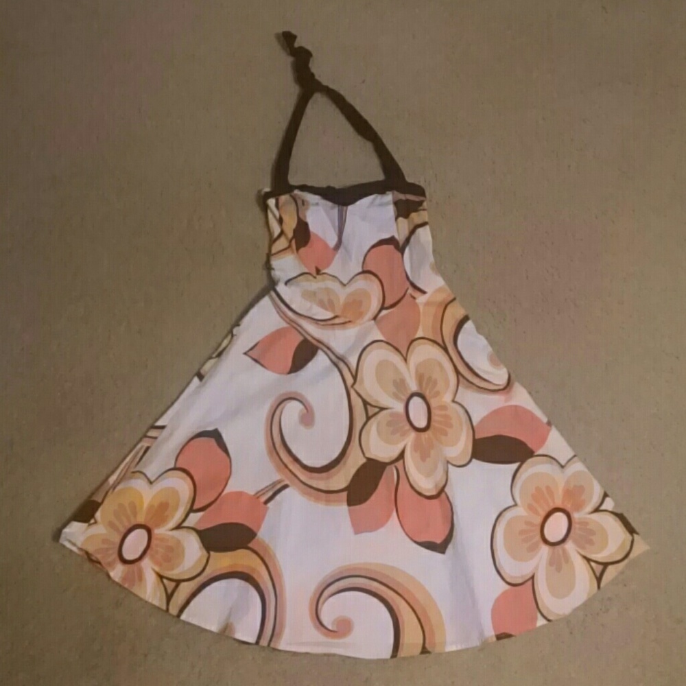 RETRO HALTER SUN DRESS